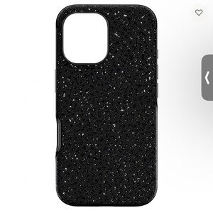 Swarovski IPhone 16 Pro Black Sparkle Protective Phone Case